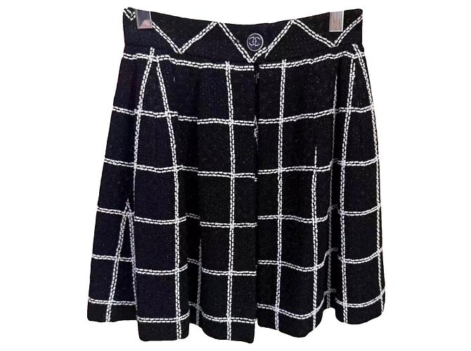 Shorts Chanel de Tweed Multicor