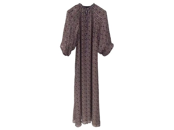 Céline Silk Dress Multi Color Size 36 Multiple colors