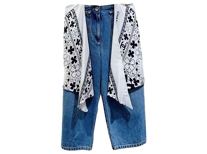 Vaqueros Chanel de algodón mujer talla 34 Multicolor