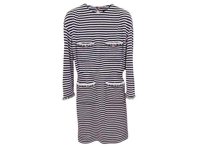 Vestido Chanel de tweed Multicolor