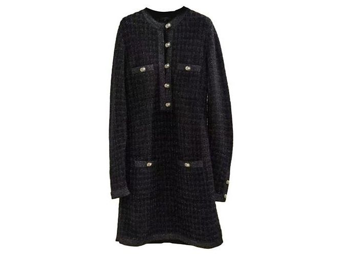 Vestido Chanel de lana negro