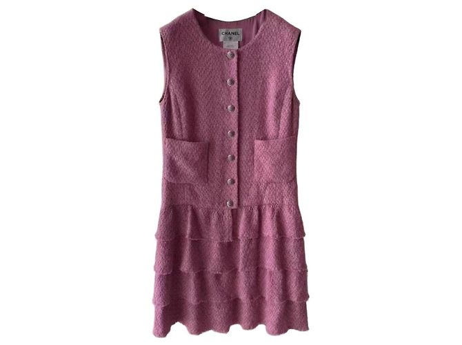 Vestido Chanel de algodón talla 38 Multicolor