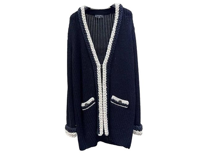 Chanel Strickware aus Baumwolle Damen Größe 34 Mehrfarben