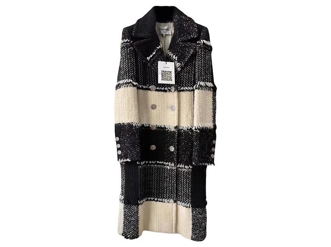 Abrigo Chanel de cachemira mujer talla 36 Multicolor