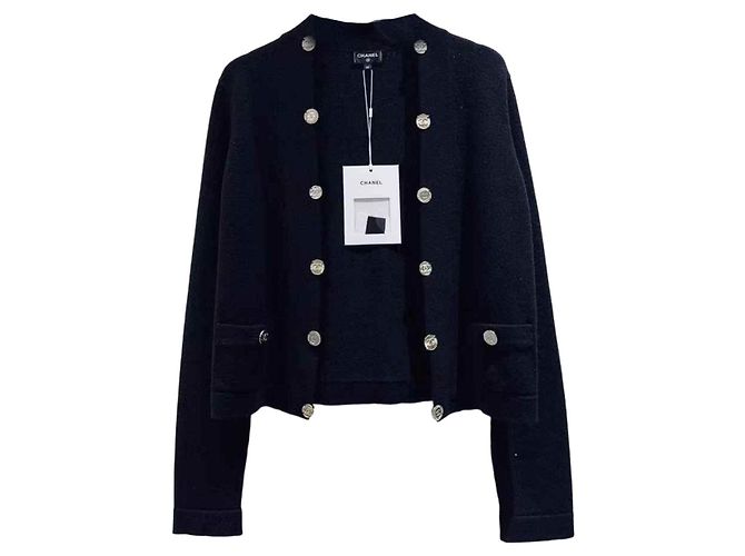 Chanel Maille en Cachemire Noire