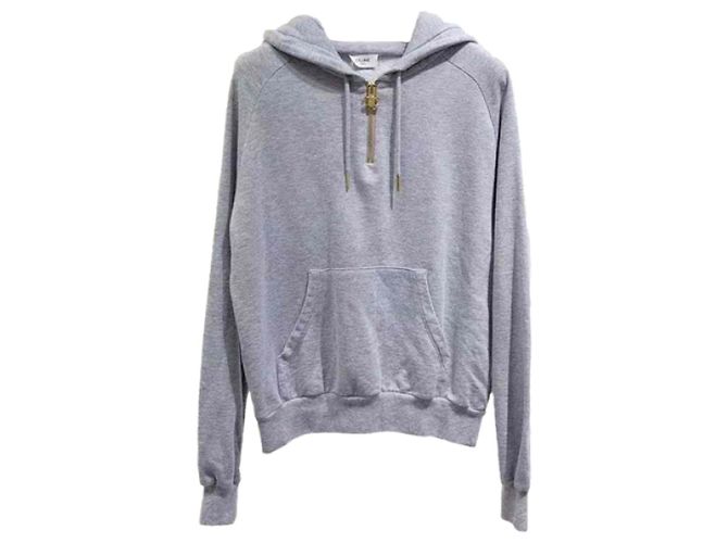 Céline Strickpullover aus Baumwolle Grau