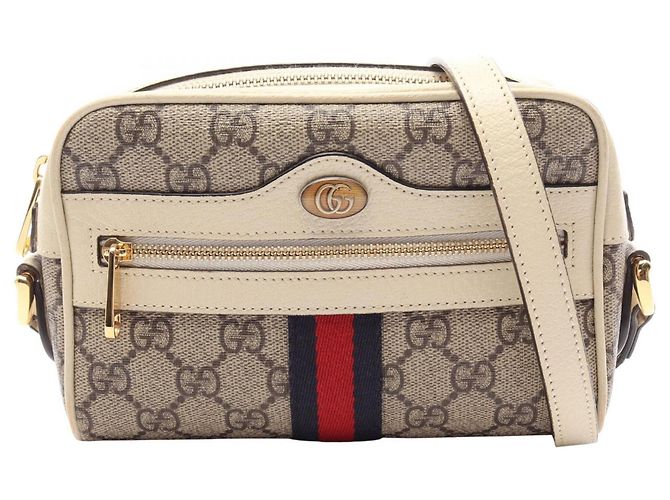 Borsa a tracolla Gucci Ophidia GG Supreme Multicolore Beige