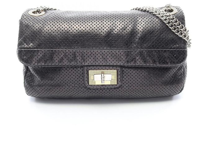 Timeless Borsa a tracolla Chanel 2.55 traforata Nero