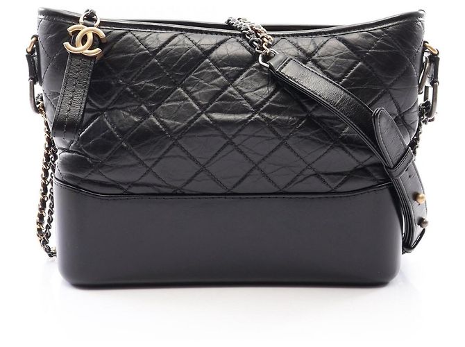 Borsa a tracolla hobo Chanel Gabrielle de Large Nero