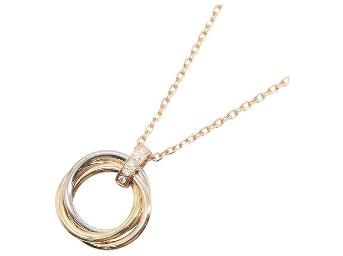 Collar Cartier Trinity Diamantes Dorado