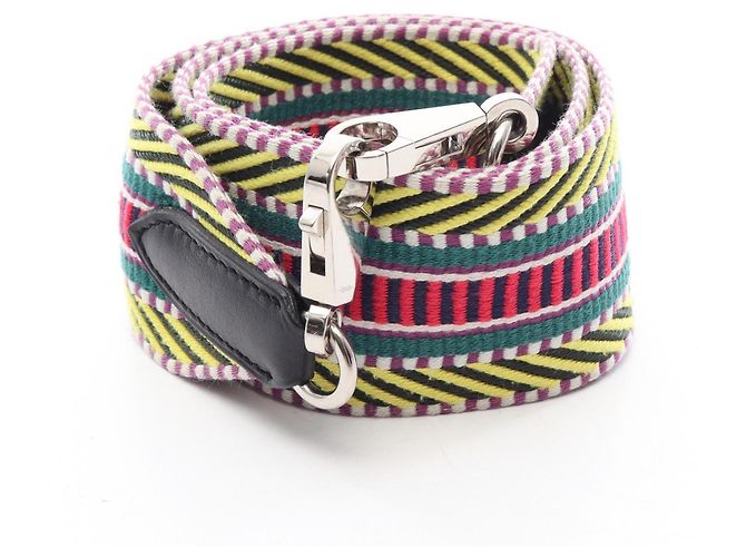 Hermès Hermes Bandoulière Sangle Caval Shoulder Strap Noir Multicolore