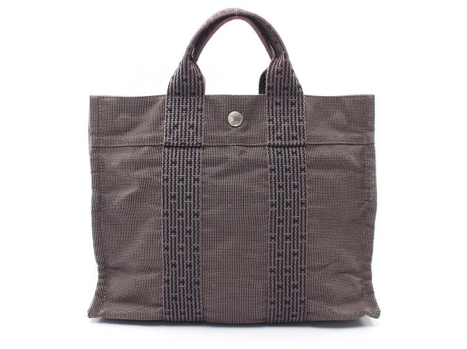Hermès Borsa Tote Hermes Herline PM Marrone