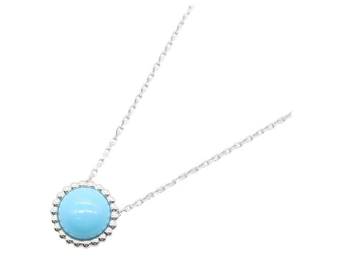 Colar Van Cleef & Arpels Perlee Prata Azul