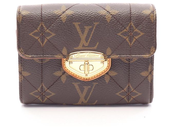 Louis Vuitton Portefeuille Compact Monogram Etoile Bi-fold Wallet Brown