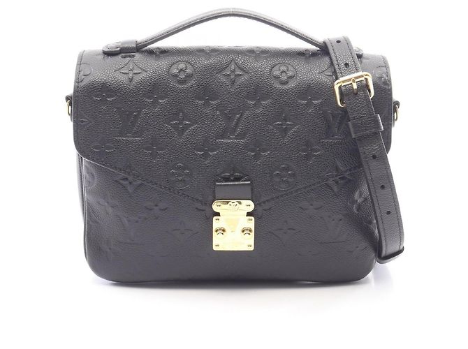 Louis Vuitton Pochette Métis MM Monogram Empreinte Noir Handbag Black