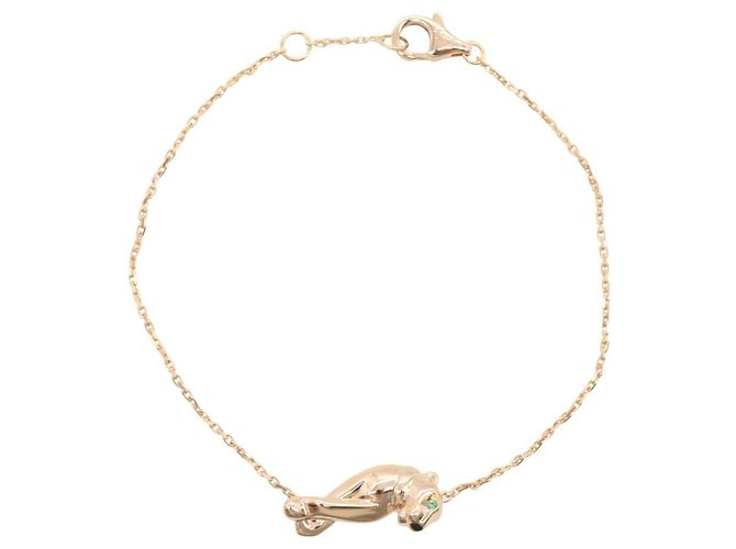 Pulsera Cartier Panthère Tsavorite Onyx Negro Rosa Verde