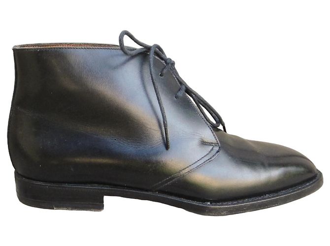 Church's Botines de cuero negro