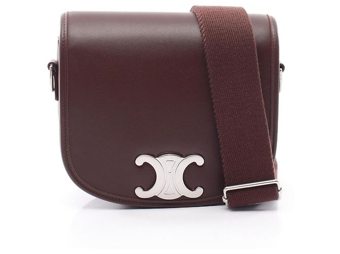 Céline Borsa a tracolla Celine Buzas Triomphe in pelle marrone