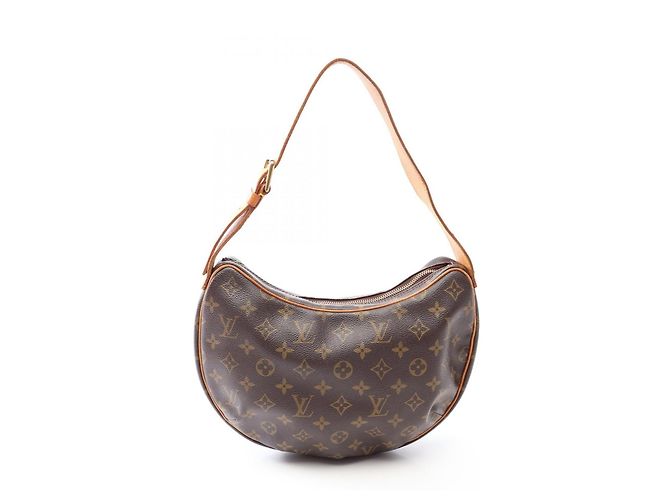 Bolso de hombro Louis Vuitton Croissant MM Monogram Castaño Monograma