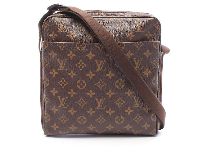 Borsa a tracolla Louis Vuitton Trotteur Bobour Monogram Marrone Monogramma