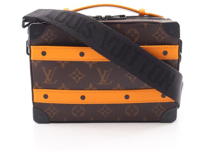 Louis Vuitton Soft Trunk Handle Shoulder Bag Brown Orange