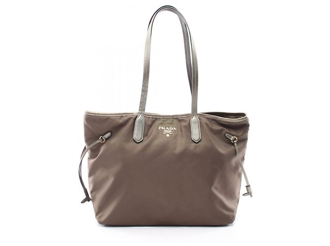 Sac cabas Prada TESSUTO SAFFIANO Marron