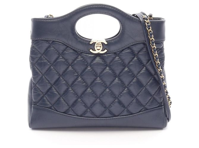 Borsa a tracolla 2-Way Chanel 31 Blu navy