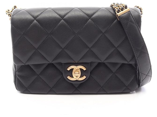 Borsa a spalla Chanel Matelassé Nera Nero