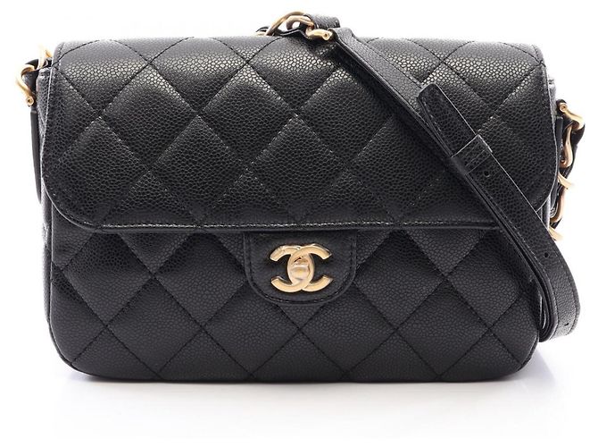 Timeless Borsa a tracolla Chanel Matelassé con patta Nero