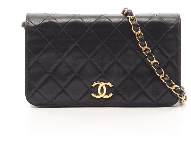 Borsa a tracolla Chanel Mini Matelassé Full Flap Nero