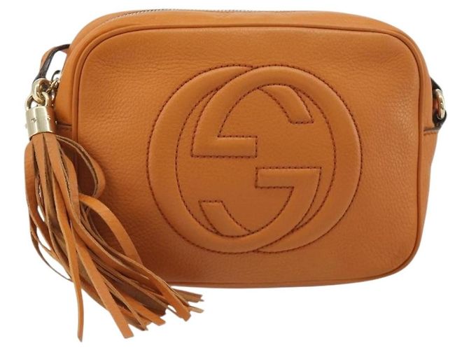 Gucci Soho Disco Leather Small Naranja