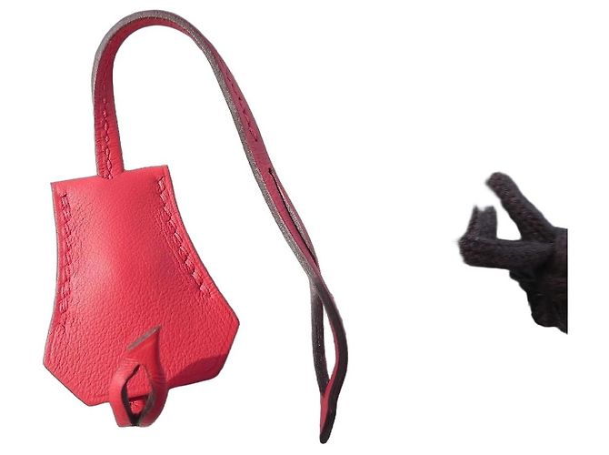 Hermès Clochette in pelle rossa Rosso