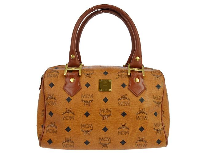 MCM Visetos logogramme Leather Marron