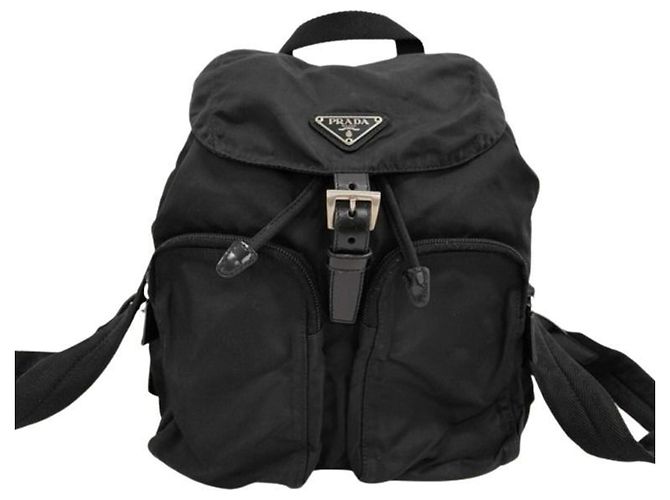 Prada Triangle Backpack 1BZ005 Black