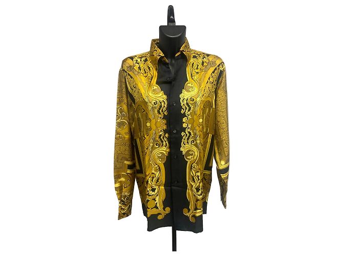 Giacca-camicia in seta Hermès 1990 "Les Tuileries" – Joachim Metz