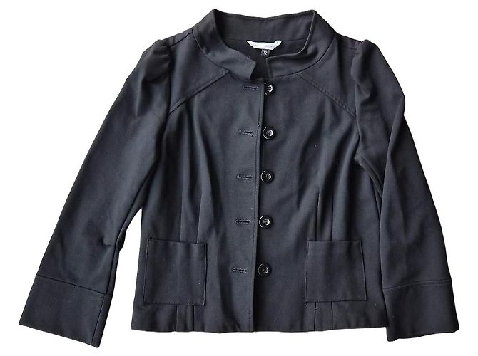 Diane von Furstenberg schwarze einreihige Jacke