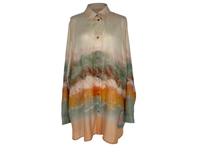 Camicia rilassata Zimmermann Daylight in seta multicolore