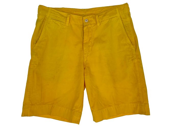 Bermudas bordadas de algodón amarillo de Polo by Ralph Lauren