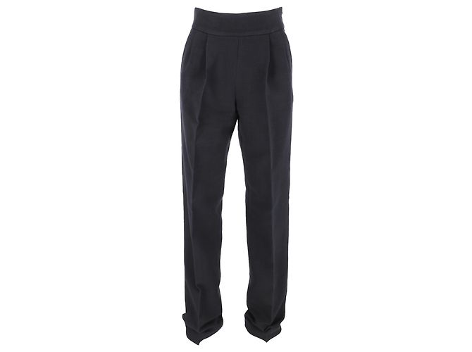 Dries Van Noten Hose aus schwarzer Wolle