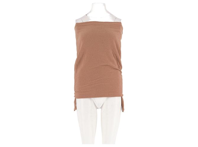 Autre Marque Gerader Pullover camel Kamel