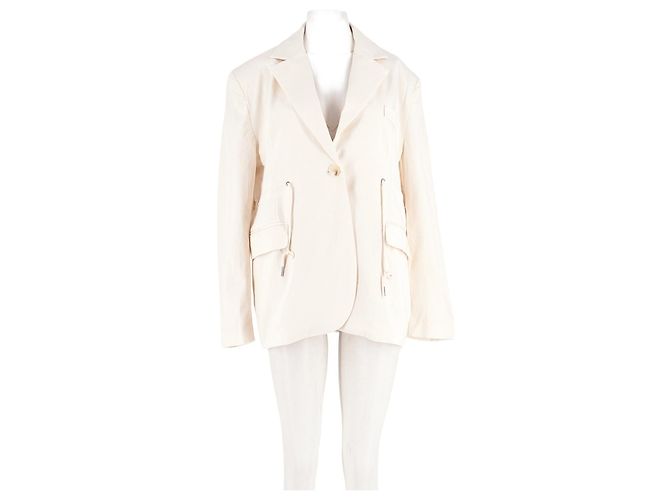 Autre Marque Blazer de algodón blanco THE FRANKIE SHOP