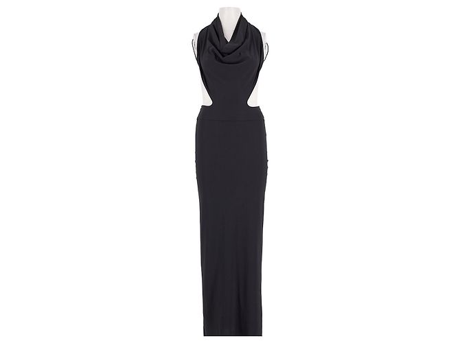 Autre Marque Vestido maxi negro AMAZUIN