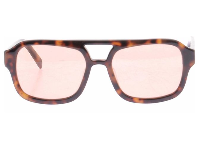 Autre Marque Braune Dixie Sonnenbrille