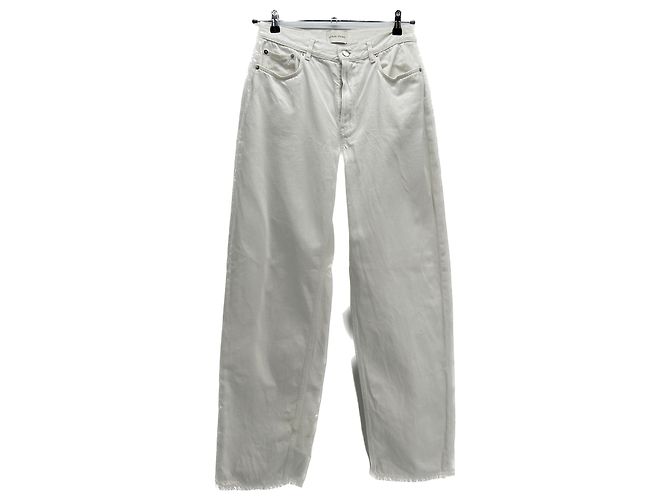 Autre Marque Vaqueros anchos blancos "Samur"