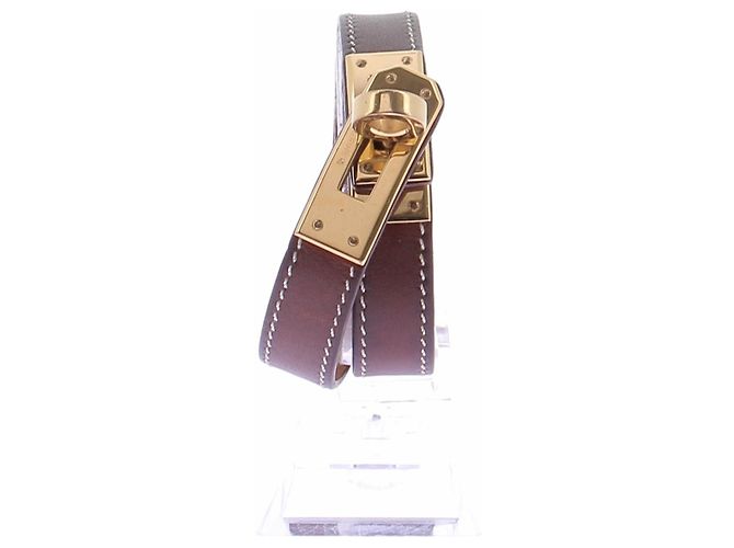 Hermès Bracciale marrone Kelly double