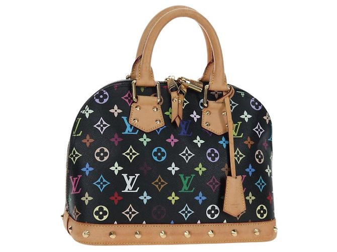 LOUIS VUITTON Alma Handtasche Monogram Multicolor Schwarz M92646 LV