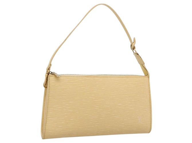 LOUIS VUITTON Epi Pochette Accessoires Pouch Vanilla M5294A LV