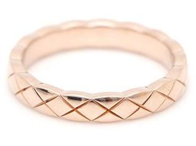 Chanel Anello Mini Coco Crush in Oro Beige e Oro Rosa Marrone