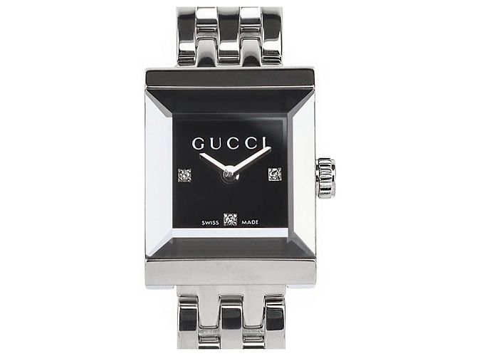 Gucci Orologio da donna G-Frame Diamond Nero