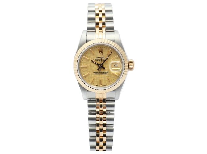Rolex Orologio da donna Datejust quadrante oro champagne D'oro